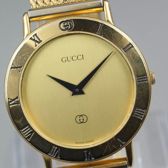 - Gucci Gold Plated Watch Stunning in Beautiful Condition - Picture 5 of 11